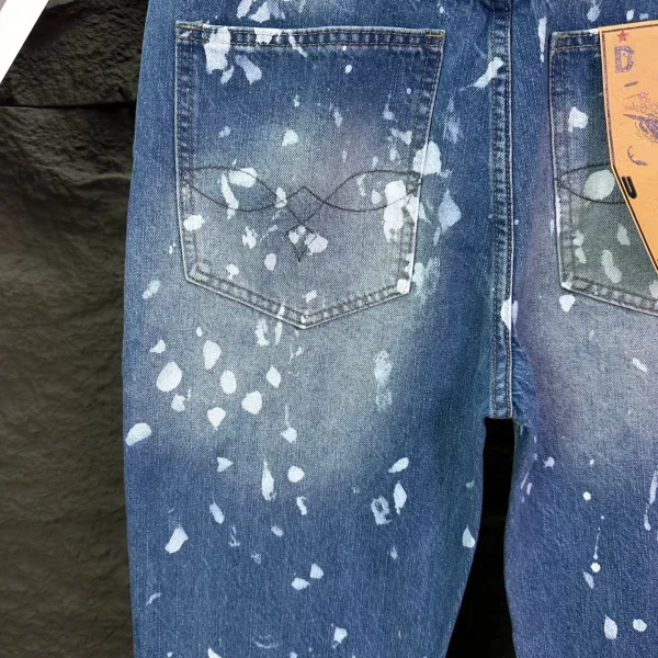 Polo Ralph Lauren Paint-Splatter Washed Denim Jeans - 10