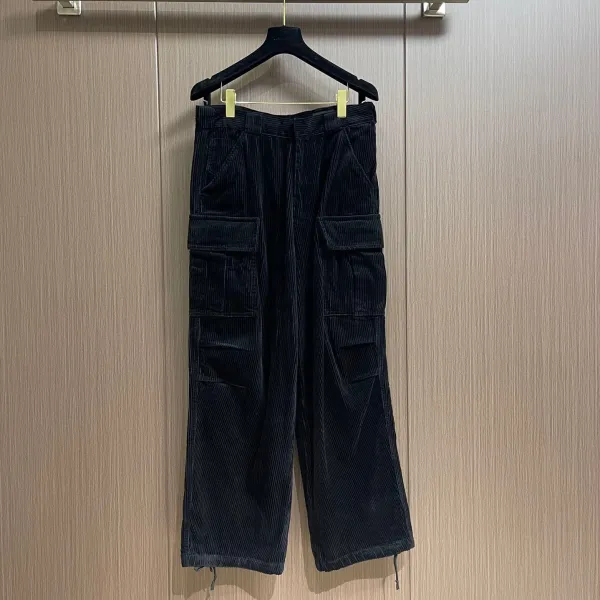 Prada Corduroy Cargo Pants Black - 3