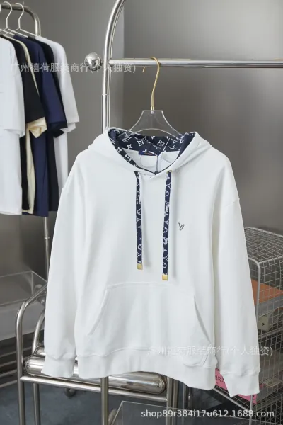 Louis Vuitton Monogram Hoodie White - 1