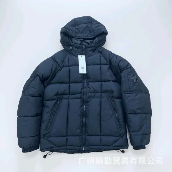 Design Puffer Hooded Jacket Black Down-Jacket - 1