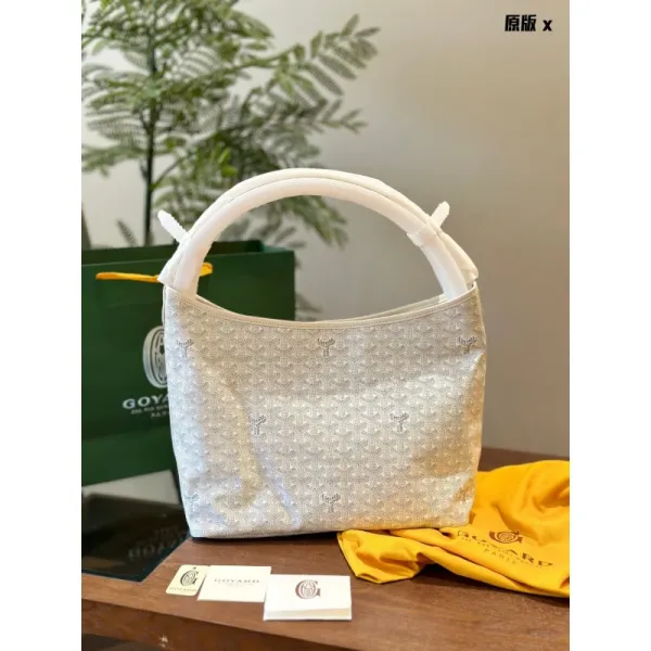 Goyard Saint-Louis PM Silver Metallic Handbag - 1