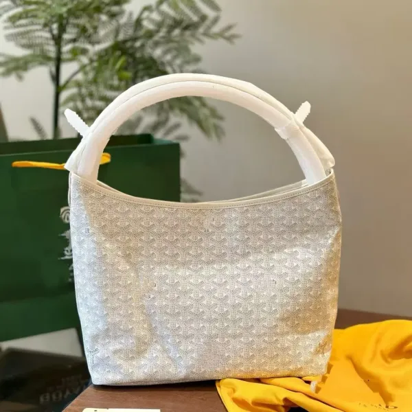 Goyard Saint-Louis PM Yellow Canvas Hobo Bag - 5