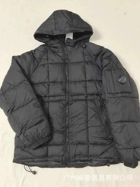 Design Puffer Hooded Jacket Black Down-Jacket - 4