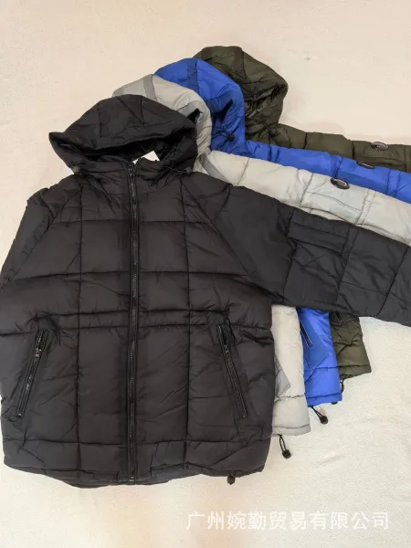 Design Puffer Hooded Jacket Black Down-Jacket - 3