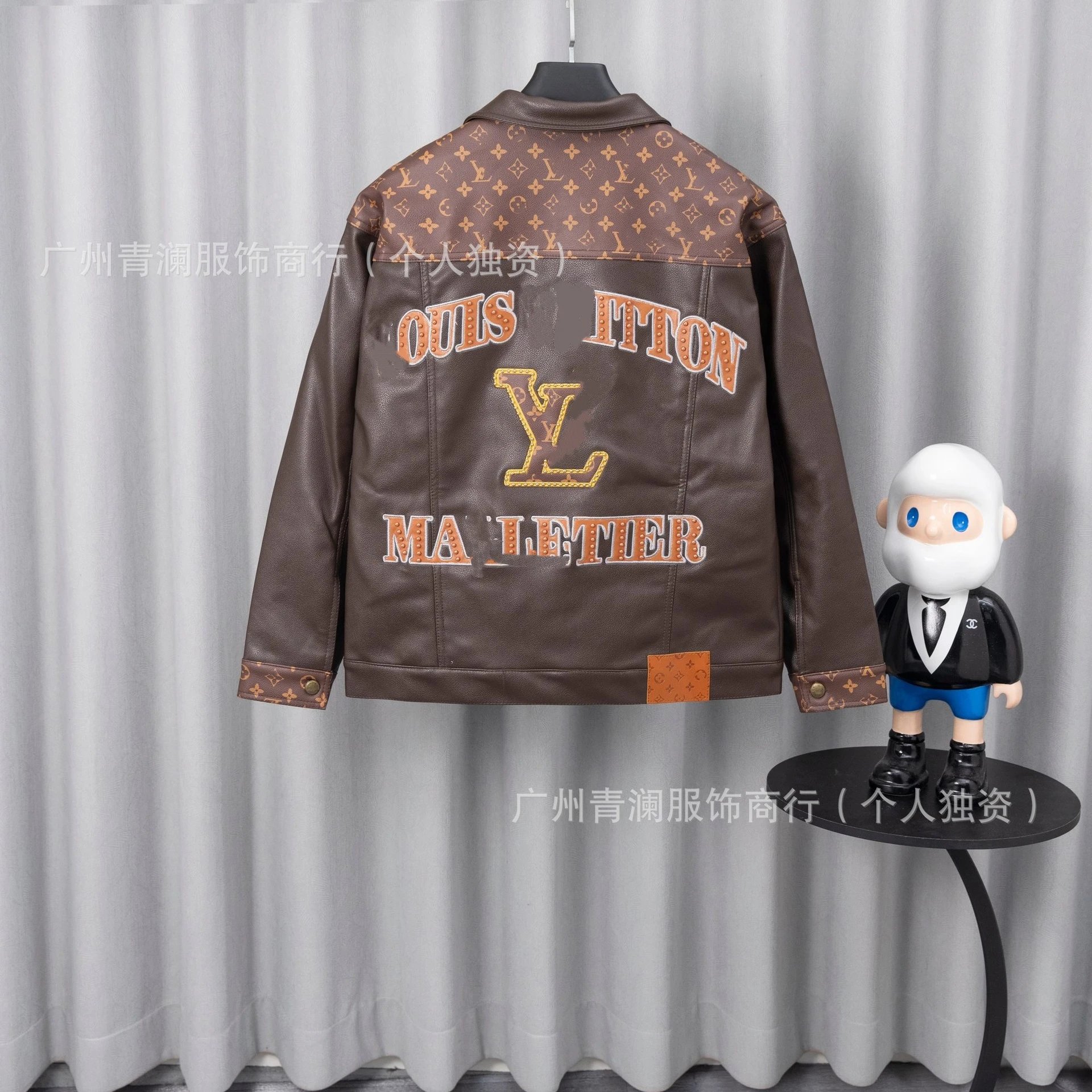 Design Satin Bomber Jacket with Embroidered Graphic Black Outerwear - 4
