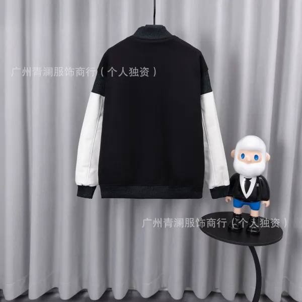 Design Satin Bomber Jacket with Embroidered Graphic Black Outerwear - 16