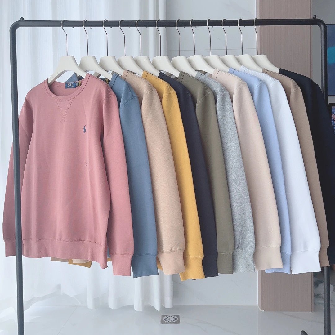 Cross-Border Supply Ralph Pony Crewneck Sweatshirt Men's Polo Long Sleeve