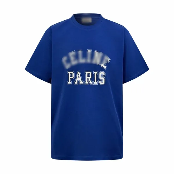 Celine Paris Arch Logo Blue T-Shirt - 2