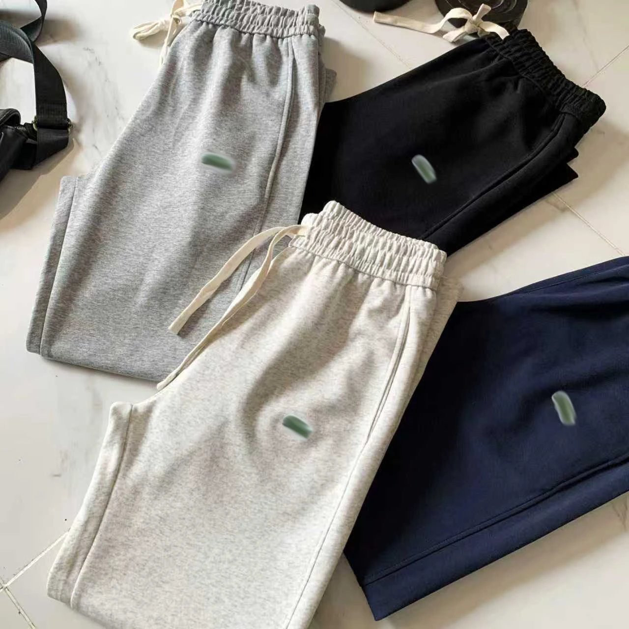 Design Jogger Pants Navy Blue Sweatpants - 6