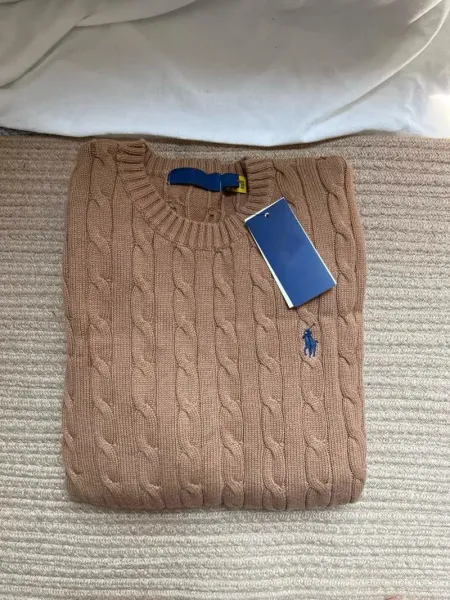 Polo Ralph Lauren Cable Knit Sweater Beige - 1