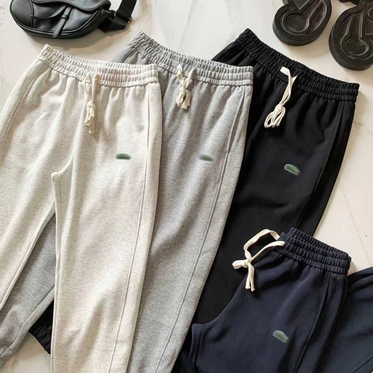 Design Jogger Pants Navy Blue Sweatpants - 5