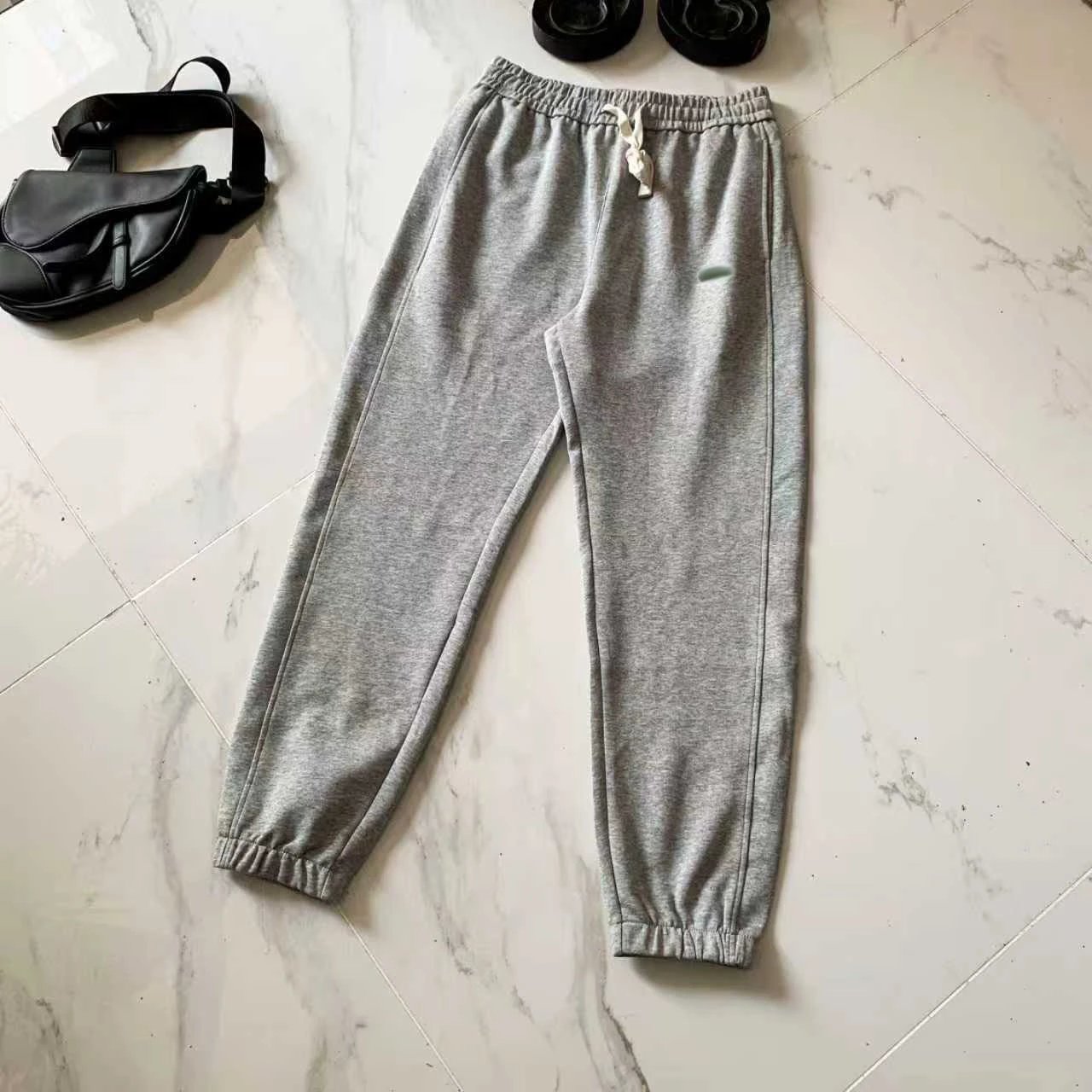 Design Jogger Pants Navy Blue Sweatpants - 9
