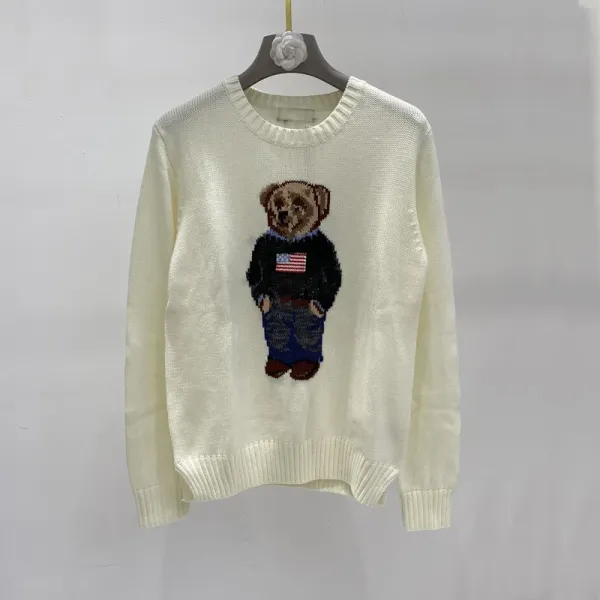 Polo Ralph Lauren Bear Knit Sweater Cream - 1