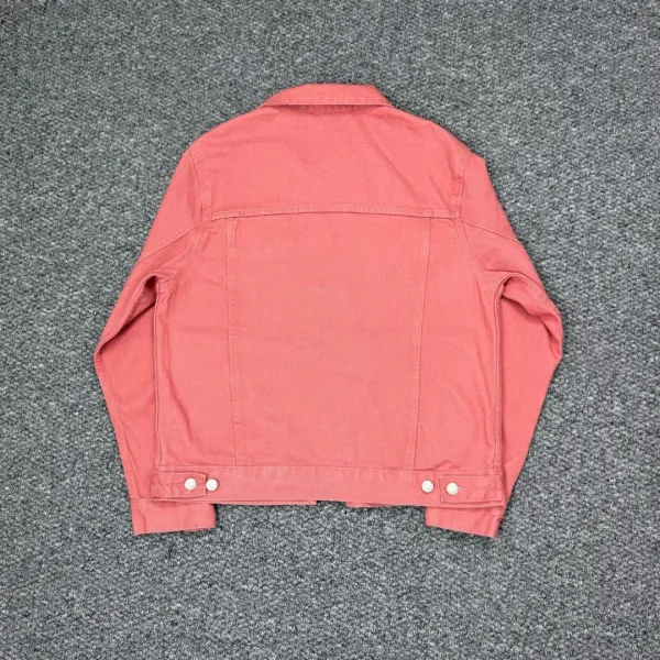 Balenciaga Logo Print Black Denim Jacket - 5