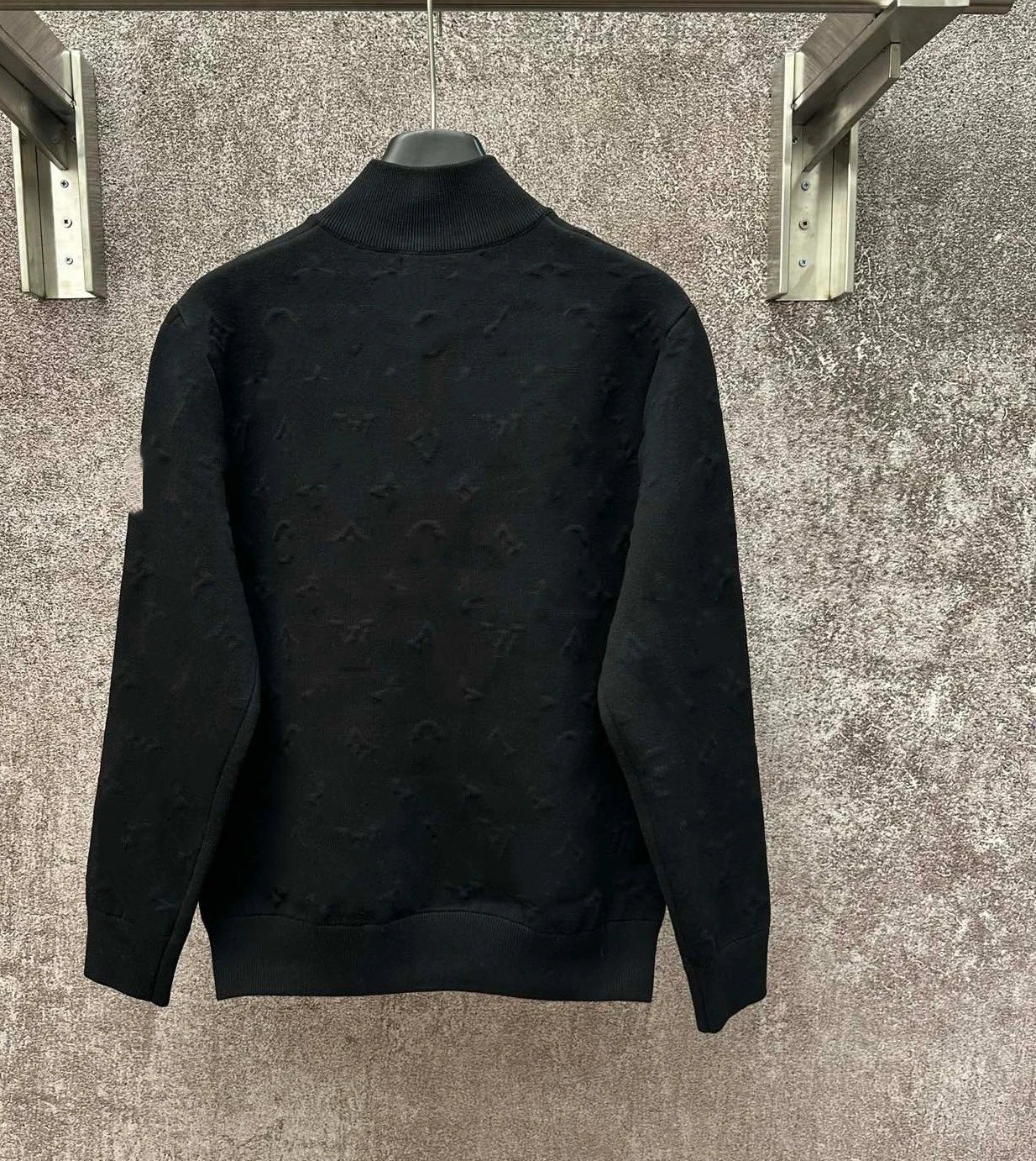 Embossed Turtleneck Knit Cardigan photo 8