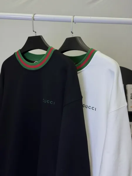 Gucci Logo Print Hoodie Gray - 5