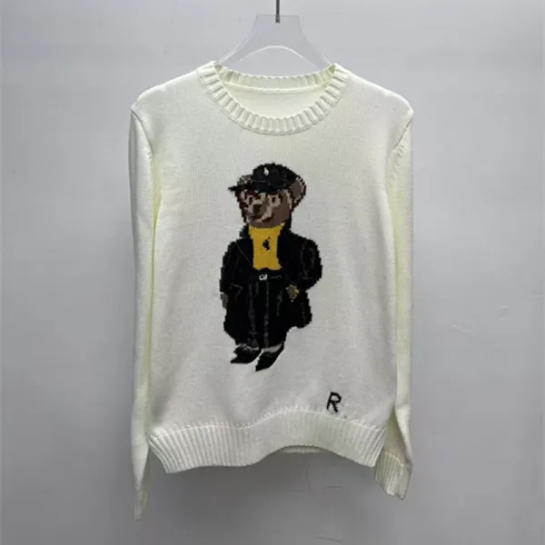 Polo Ralph Lauren Bear Knit Sweater Cream - 1