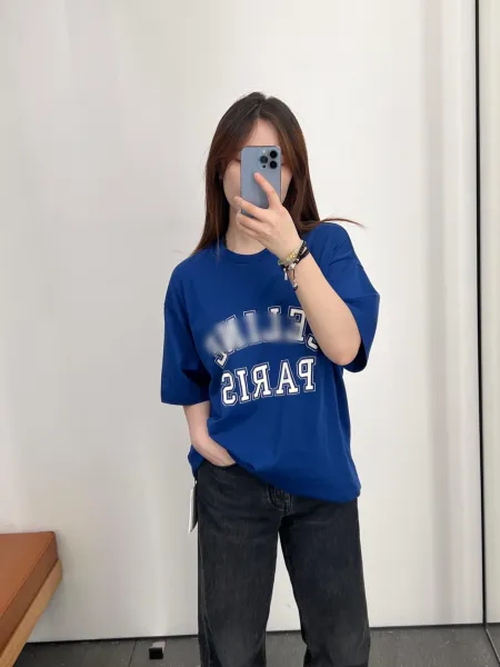 Celine Paris Arch Logo Blue T-Shirt - 17