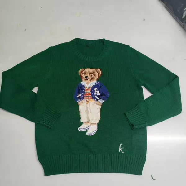 Polo Ralph Lauren Bear Knit Sweater Black - 7