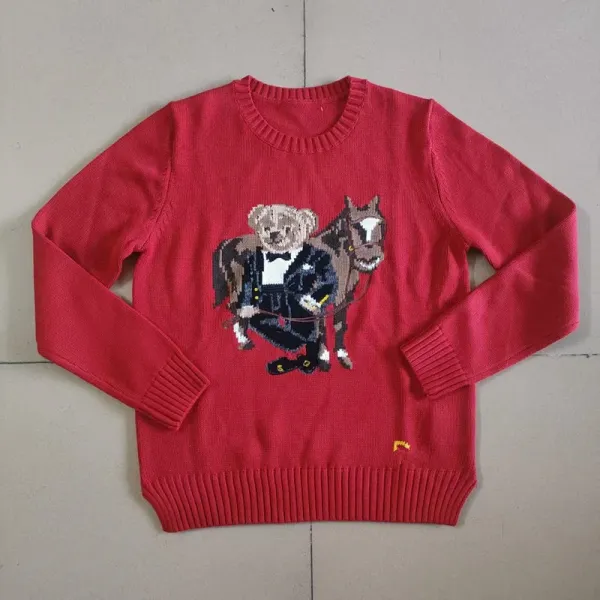 Polo Ralph Lauren Bear Knit Sweater Black - 14