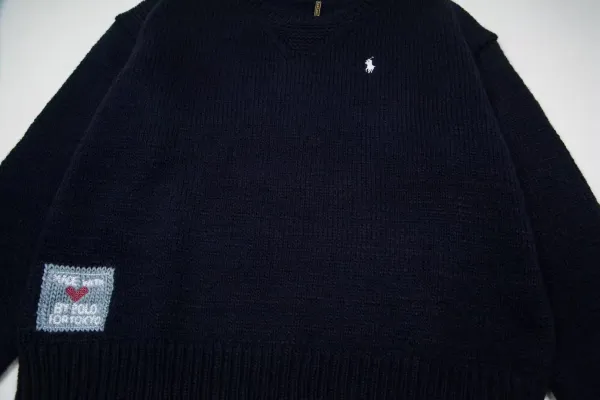 Polo Ralph Lauren x Human Made Navy Knit Sweater - 11
