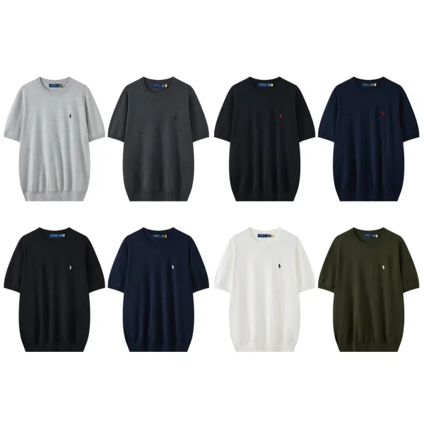Polo Ralph Lauren Short-Sleeve Knit Sweater Army Green - 2