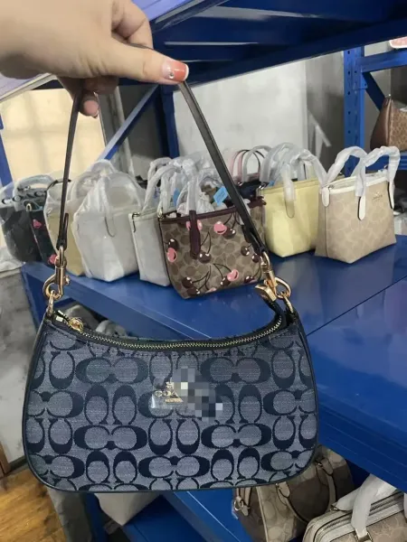 Coach Hobo Bag Beige Signature Canvas Shoulder Bag - 8