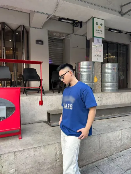 Celine Paris Arch Logo Blue T-Shirt - 15