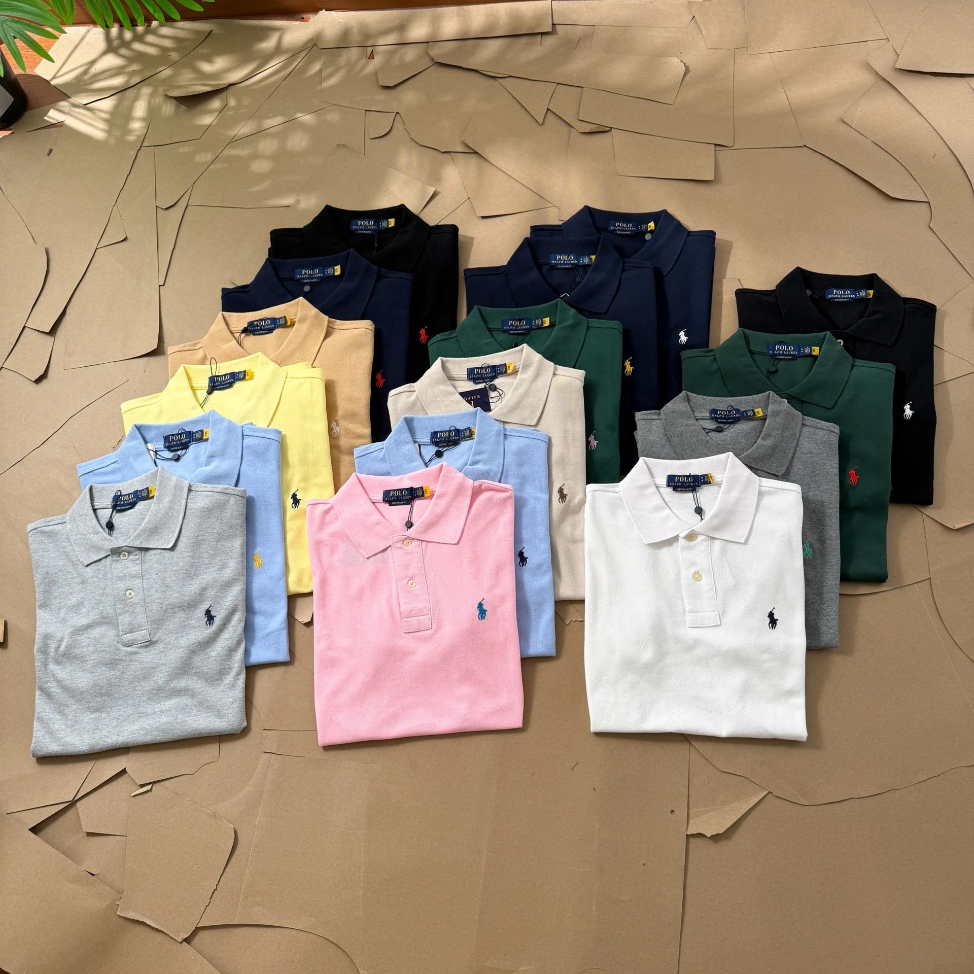 Pony embroidered short sleeved polo shirt
