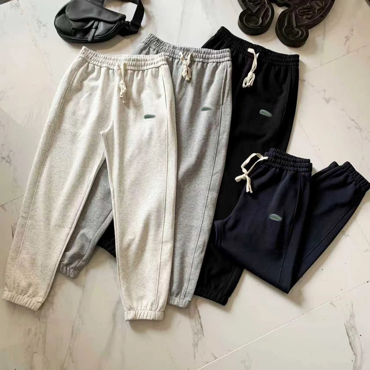 Design Jogger Pants Navy Blue Sweatpants - 3