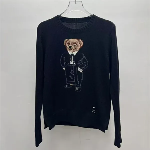 Polo Ralph Lauren Bear Knit Sweater Black - 1