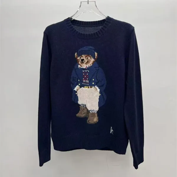 Polo Ralph Lauren Bear Knit Sweater Navy - 1
