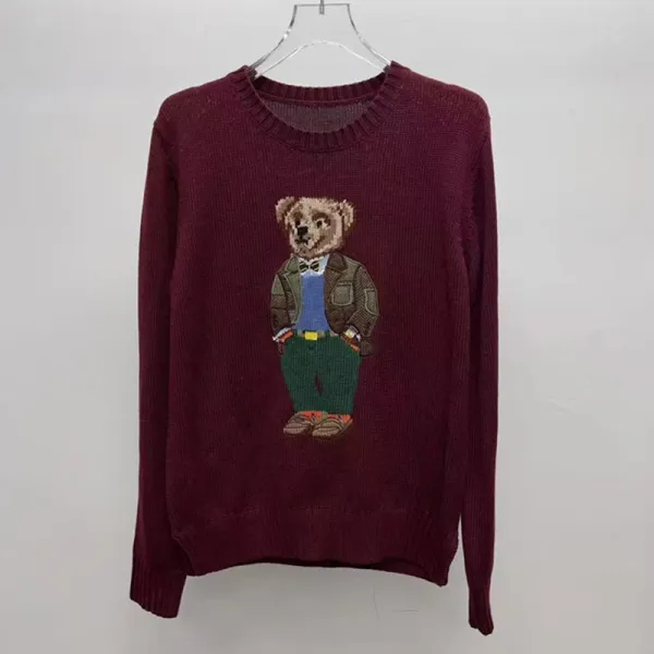 Polo Ralph Lauren Bear Knit Sweater Black - 9