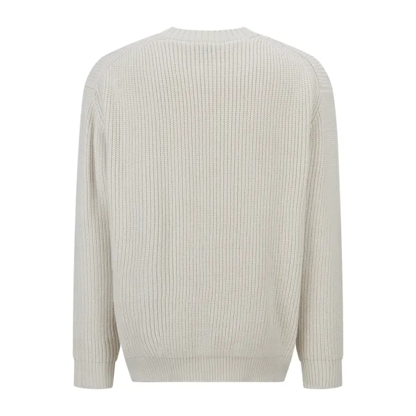 Fendi Logo Intarsia Knit Sweater Navy - 9