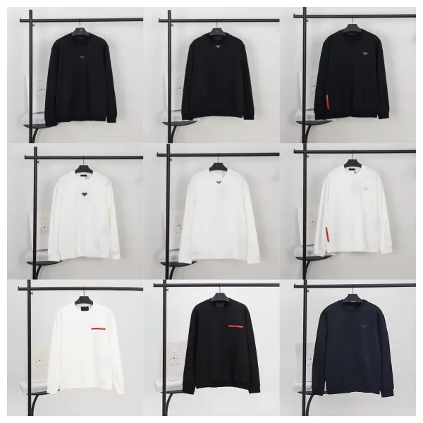 Prada Re-Nylon Logo Sweatshirt Black Hoodie - 3