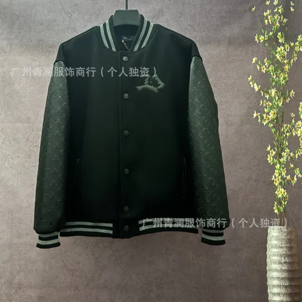 Design Satin Bomber Jacket with Embroidered Graphic Black Outerwear - 29