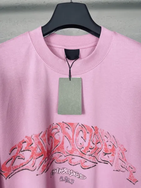 Badfriend Graffiti Logo Pink Oversized T-Shirt - 6
