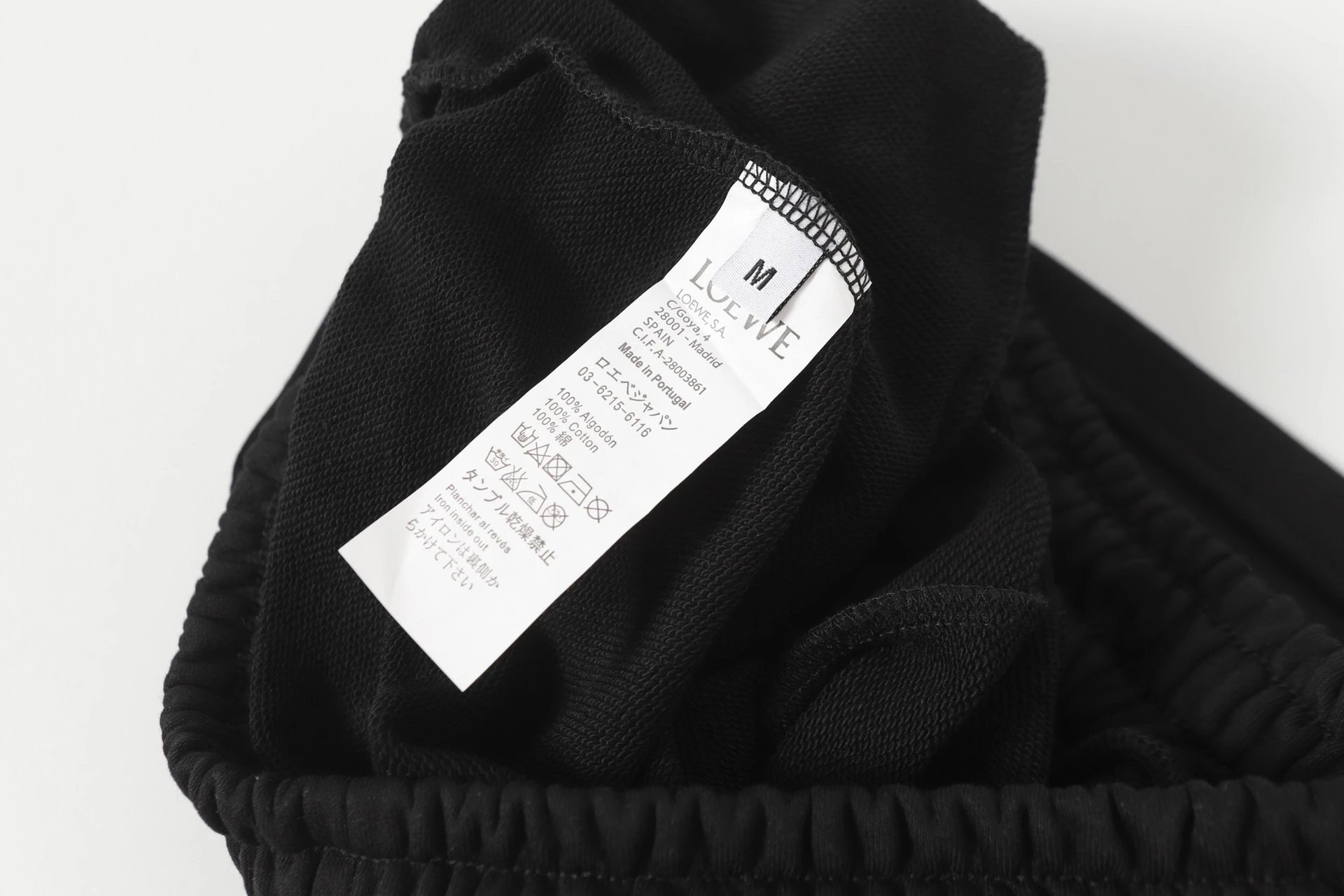 Loewe Anagram Embroidered Sweatshorts Black Shorts - 10