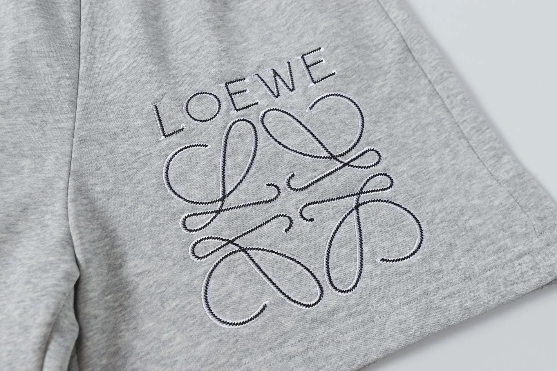 Loewe Anagram Embroidered Sweatshorts Black Shorts - 32
