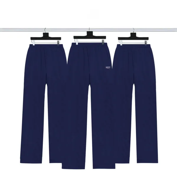 Design Wide-Leg Pleated Pants Black - 4