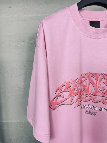 Badfriend Graffiti Logo Pink Oversized T-Shirt - 7