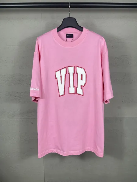 Balenciaga Distressed Gothic Print White T-Shirt - 15