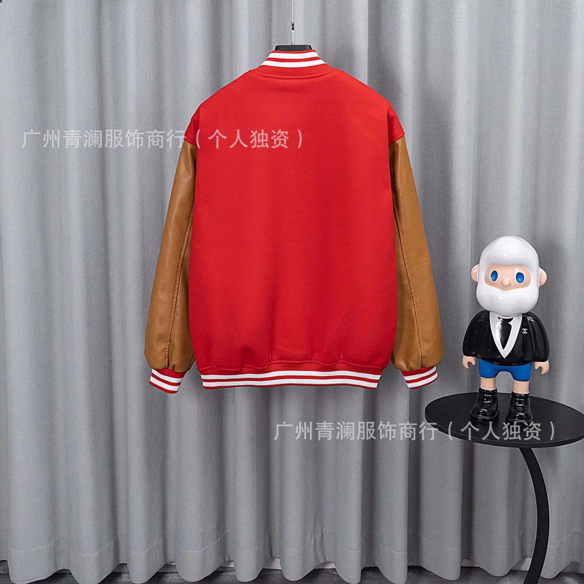 Design Satin Bomber Jacket with Embroidered Graphic Black Outerwear - 14