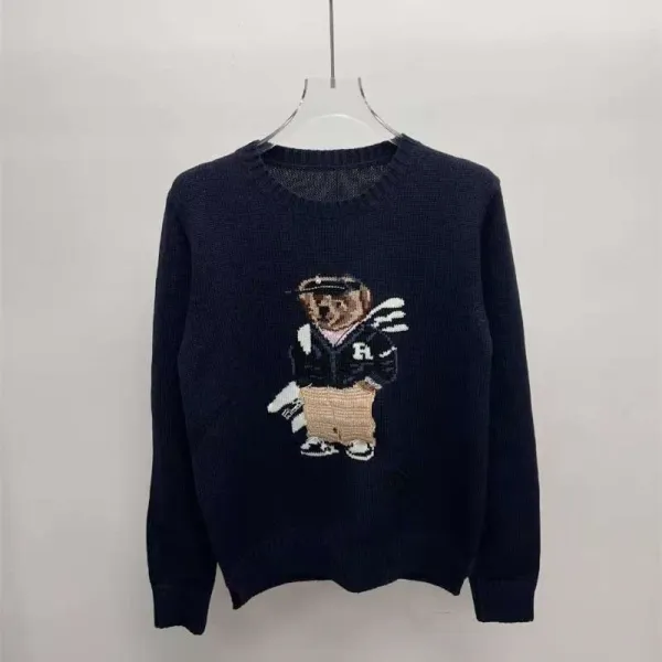 Polo Ralph Lauren Bear Knit Sweater Navy - 1