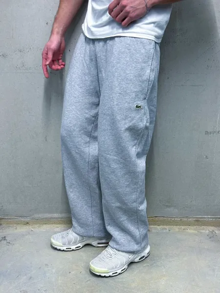 Lacoste Classic Logo Sweatpants Gray - 1