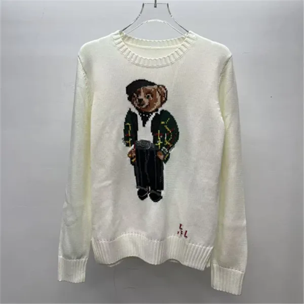 Polo Ralph Lauren Bear Knit Sweater Cream - 1