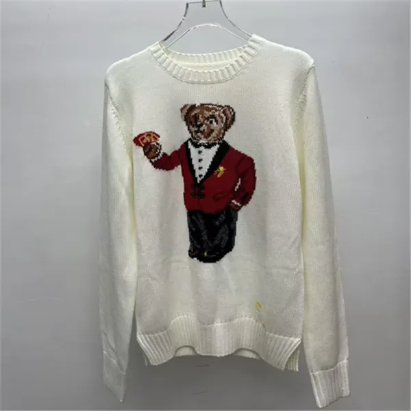 Polo Ralph Lauren Bear Knit Sweater Cream - 1