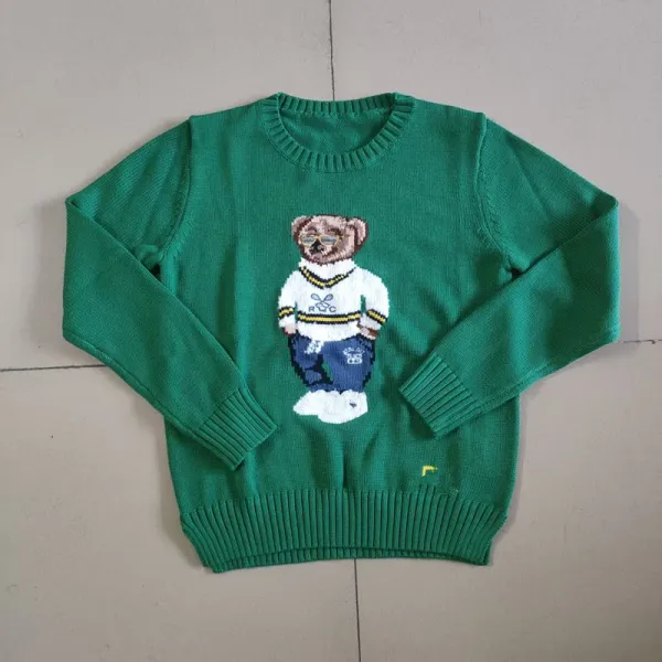 Polo Ralph Lauren Bear Knit Sweater Black - 12