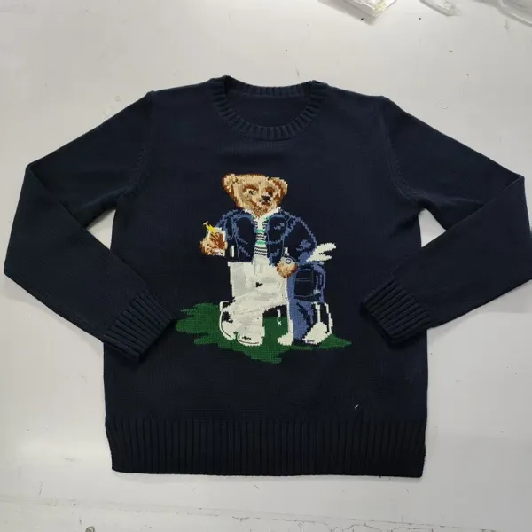 Polo Ralph Lauren Bear Knit Sweater Black - 17