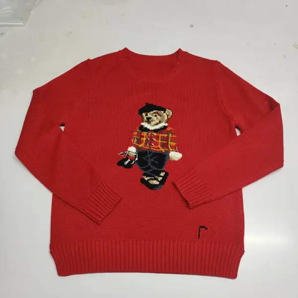 Polo Ralph Lauren Bear Knit Sweater Black - 15